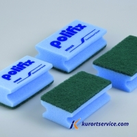 Губка с зелёным абразивом POLIFIX SCRUBBING SPONGE купить в интернет-магазине Курорт Сервис