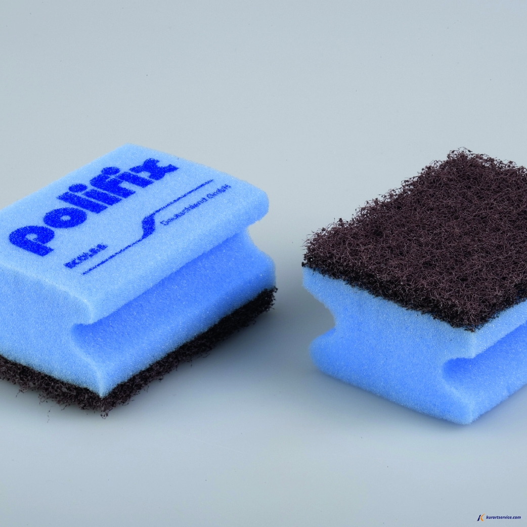 Губка с коричневым абразивом POLIFIX POT SPONGE купить в интернет-магазине Курорт Сервис