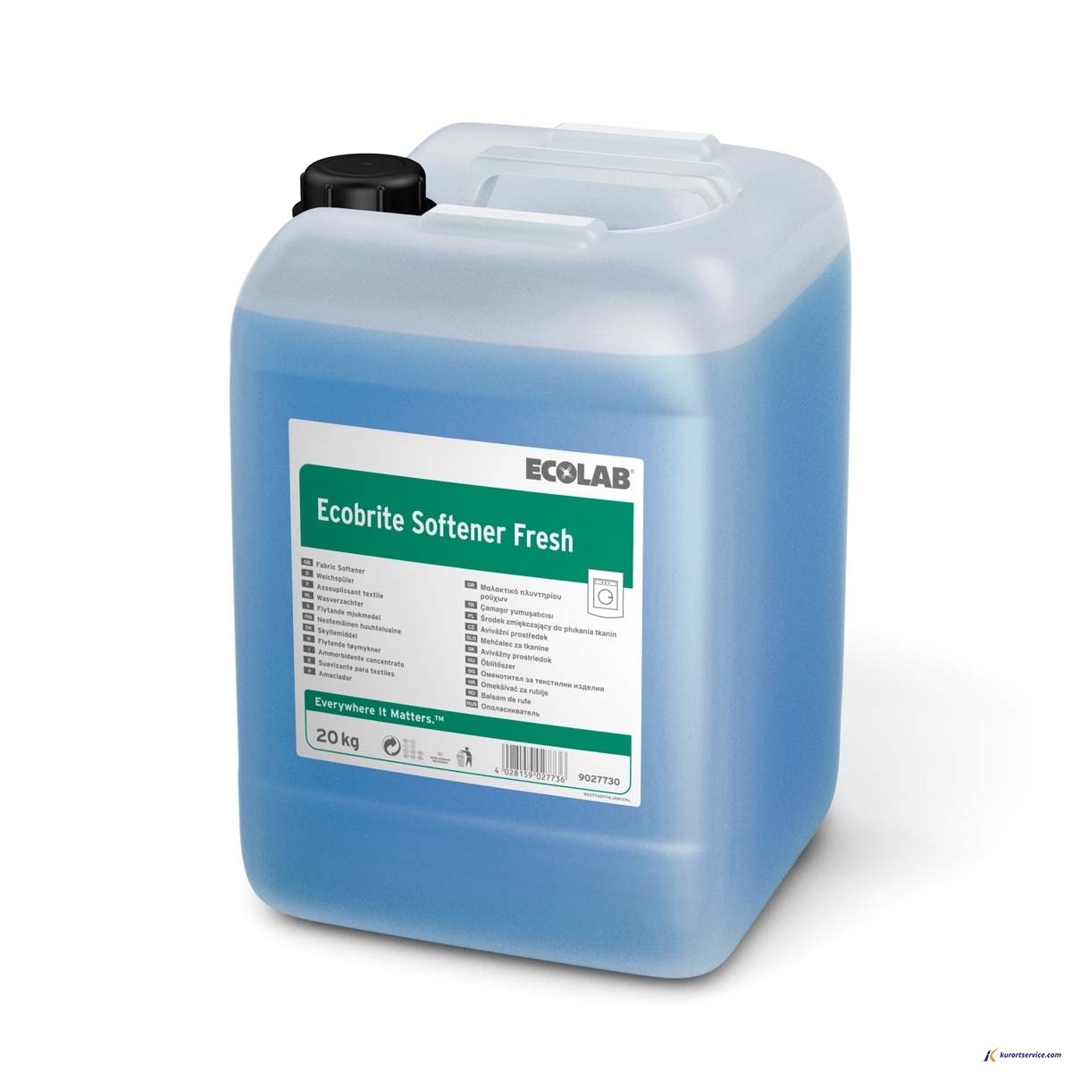 Ecolab Ecobrite Softener Fresh жидкий кондиционер для смягчения белья 20кг купить в интернет-магазине Курорт Сервис