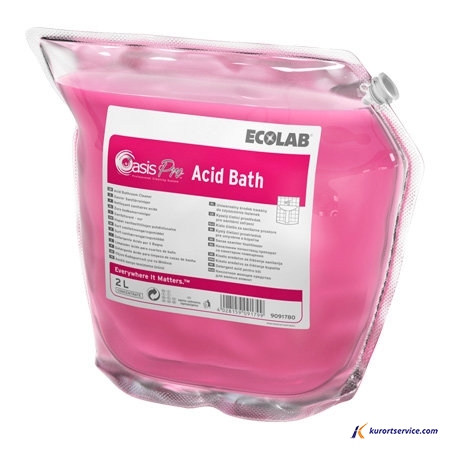 Ecolab Oasis pro Acid Bath кислотное моющее средство для ванных комнат 2л купить в интернет-магазине Курорт Сервис